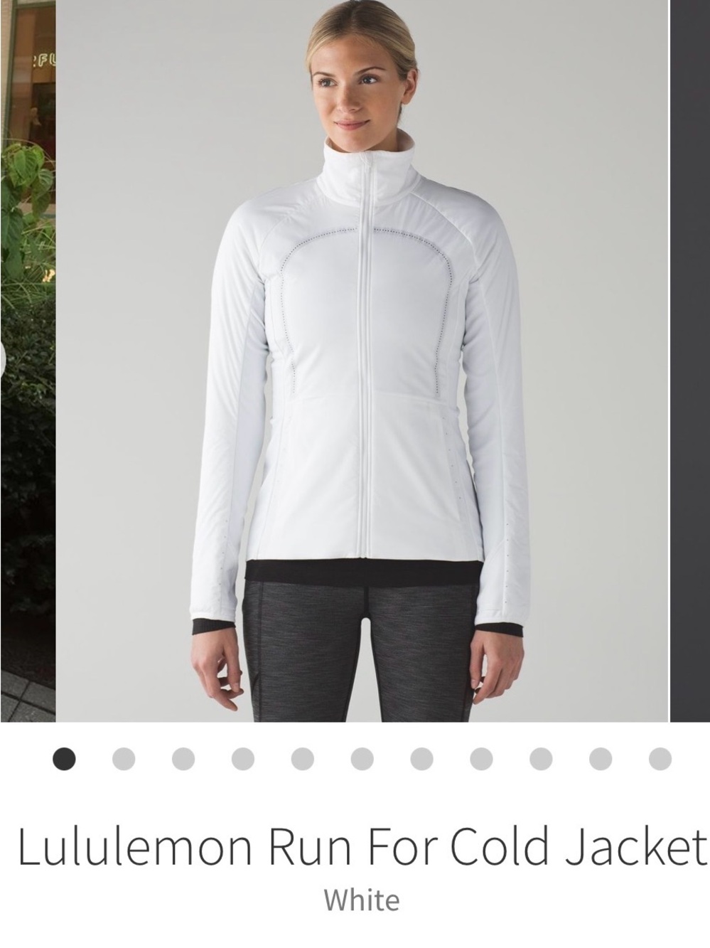 lululemon athletica White Insulated Run Jacket